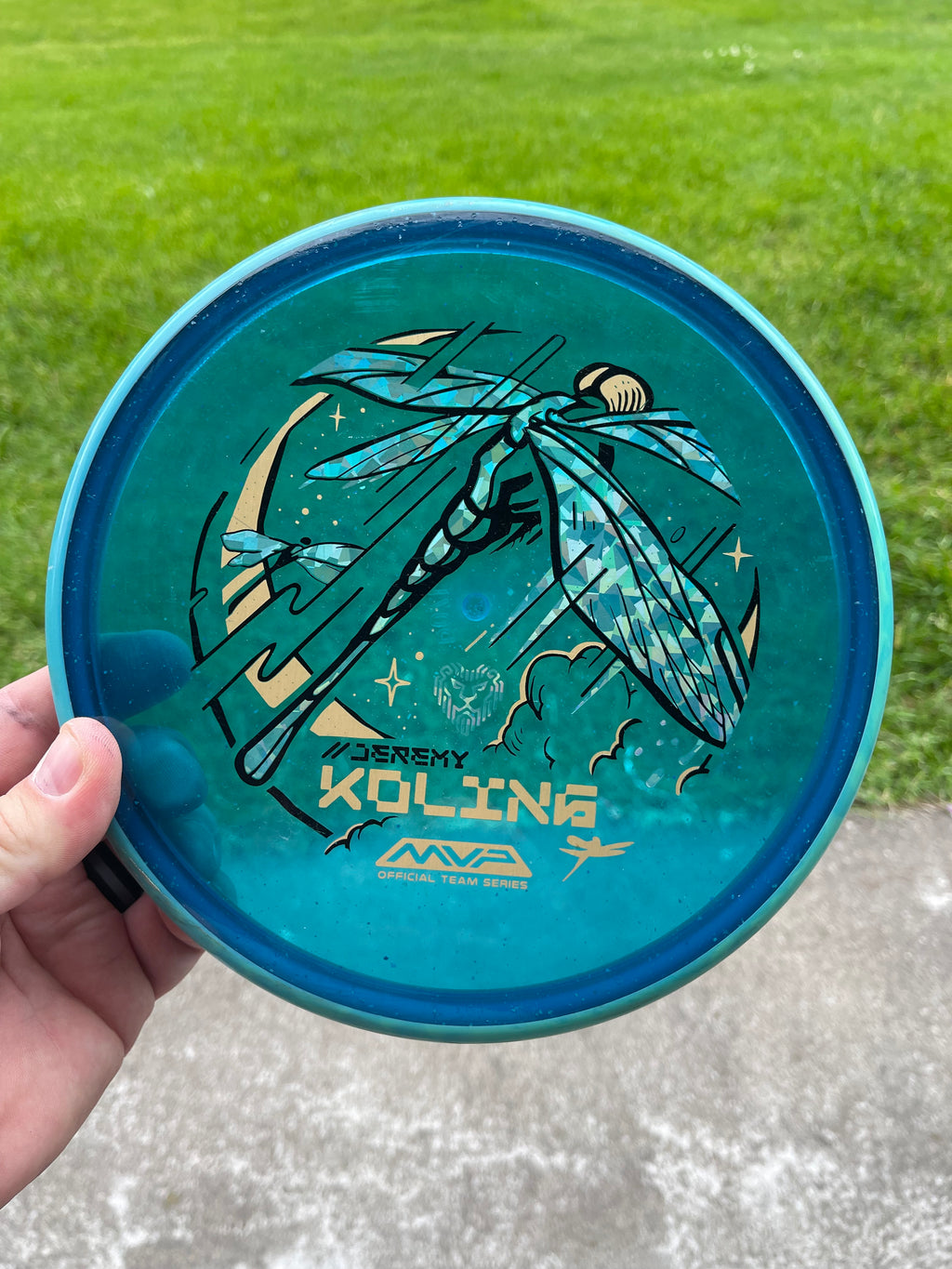 Jeremy Koling Particle Glow Dragonfly Dye/Foil Canvas (Read description fully!!!)