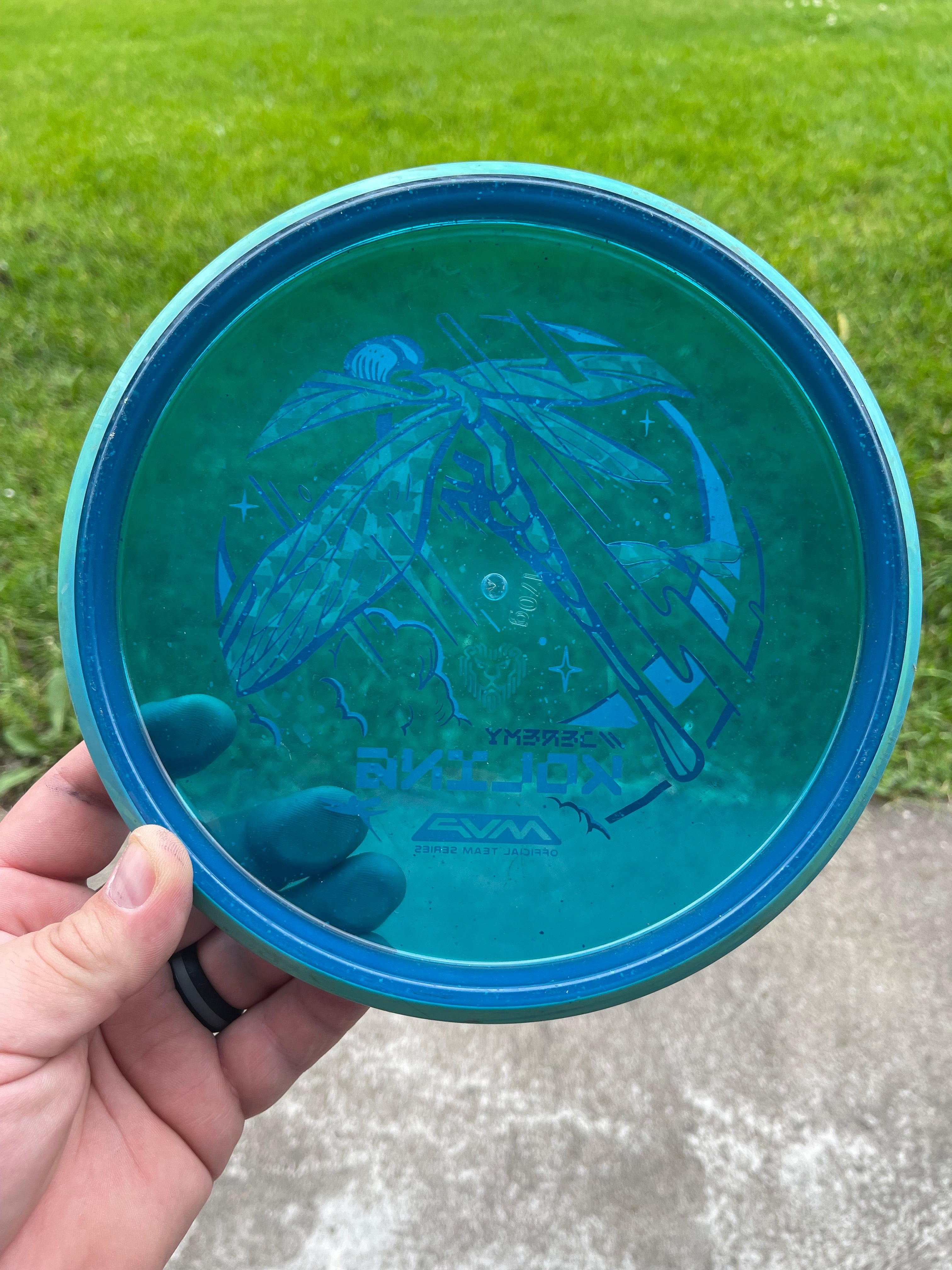 Jeremy Koling Particle Glow Dragonfly Dye/Foil Canvas (Read description fully!!!)