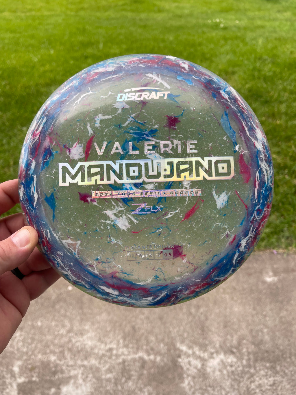Discraft 2024 Valerie Mandujano Tour Series Scorch Jawbreaker Zflx Dye/Foil Canvas (Read description fully!!!)